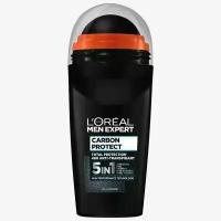 L'Oreal Paris Men Expert Carbon Protect AntiPerspirant Deo Roll-On Карбоновая Защита 5 в 1 50 мл, (из Финляндии)