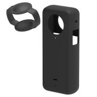 Силиконовый защитный чехол Puluz для экшн камеры Insta360 X3 Черный