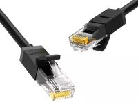 Кабель сетевой UGREEN NW102 (20160) Cat 6 8-Core U/UTP Ethernet Cable. Длина: 2м. Цвет: черный