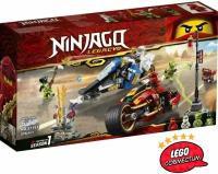 Конструктор Ниндзяго Ninjago "Мотоцикл-клинок Кая и снегоход Зейна", совместим с Лего LEGO Ninjago