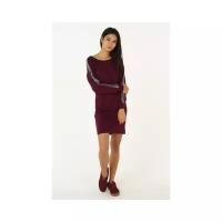 Платье AScool DRESS2501 женское Цвет Бордовый Однотонный р-р 46