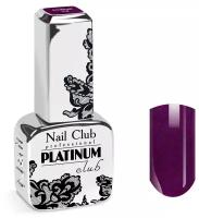 Nail Club professional Эмалевый гель-лак для ногтей с липким слоем PLATINUM CLUB 114 Amethyst, 13 мл