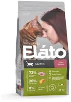 Сухой корм Elato Holistic для взрослых кошек с ягненком и олениной, 1,5кг