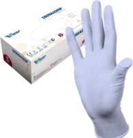 Перчатки нитриловые смотровые, 100 пар(200шт), повышенная чувств-ть, р-р. S(малый), DERMAGRIP Ultra