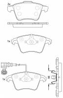 PN0353W Тормозные колодки дисковые NiBK (Черные)