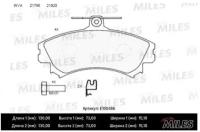 Колодки тормозные MITSUBISHI CARISMA 9805/COLT 08/VOLVO S40 пер. SemiMetallic MILES E100466