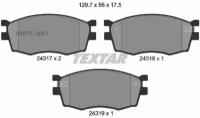 TEXTAR 2431701 (0986494139 / 0986495240 / 0K0453323Z) колодки тормозные дисковые передн: Accent (Акцент) 05-, Accent