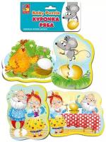 Мягкие пазлы Vladi Toys Baby puzzle Сказки Курочка ряба (1106-61)