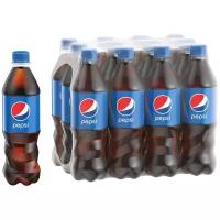 Газированный напиток Pepsi Cola, 0.5 л, пластиковая бутылка, 12 шт