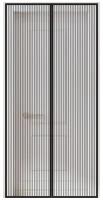 Москитная сетка дверная на магнитах 60798 100х210 см DASWERK, 2100х1000 мм, 1 шт., черный