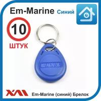 Ключ для домофона Em-marine 4100 (10 шт) не перезаписываемый. Брелок с кодом (идентификатор). Частота 125 КГц. Вносится в контроллер домофона