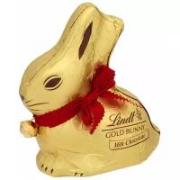 Пасхальный заяц из молочного шоколада Lindt GOLD BUNNY 100 г красный бант (Из Финляндии)