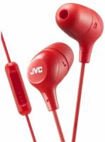 Наушники внутриканальные JVC Marshmallow Red с микрофоном (HA-FX38M-R-E) красные