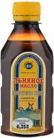 Василева Слобода масло льняное нерафинированное пищевое, пластиковая бутылка, 0.25 л