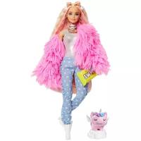 Кукла Barbie Экстра в розовой куртке GRN28