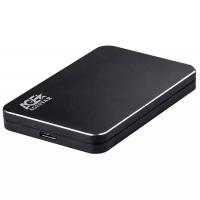 Корпус для SSD-HDD AgeStar 31UB2A18 (Black) 2.5 SATA контейнер, алюминий-пластик, черный, usb 3.1