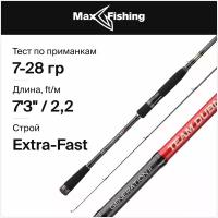 Спиннинг для рыбалки Champion Rods Team Dubna Generation II TD II-732M 7-28гр 220 см