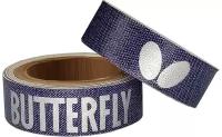 Торцевая лента для настольного тенниса Butterfly 1m/12mm Logo, Blue/Silver