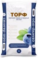 Торф верховой садово-огородный, кислый "Голубика" 40 л