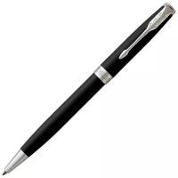 Ручка шариковая PARKER "Sonnet Core Matt Black CT", черный матовый лак, палладий, черная, 1931524