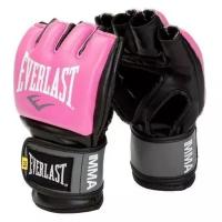 Перчатки тренировочные Everlast Pro Style Grappling LXL розовые