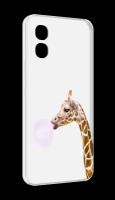 Чехол MyPads жираф-с-жвачкой для Honor X5 задняя-панель-накладка-бампер