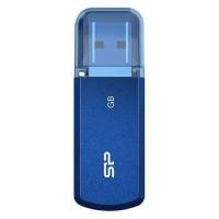 USB флеш накопитель 32 Gb Silicon Power Helios 202 Blue USB 3.0 / алюминий / SP032GBUF3202V1B
