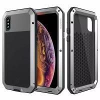 Ударопрочный чехол LunaTik Taktik Extreme для iPhone XS Max, цвет Silver