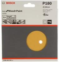 BOSCH Шлифлист Best for Wood+Paint (5шт.) 150 мм; Р180 Bosch 2.608.605.090