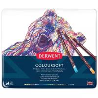 Derwent Цветные карандаши Coloursoft, 24 цвета (0701027)