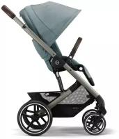 Cybex Balios S Lux Прогулочная коляска (2023), рама Taupe, текстиль Sky Blue