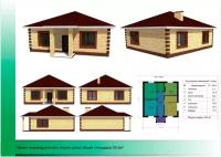 Проект Одноэтажный жилой дом 10х10м 85,5м2