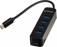 USB-концентратор ORICO TWC3-4A 4xUSB-A 3.0, черный (ORICO-TWC3-4A-BK-EP)