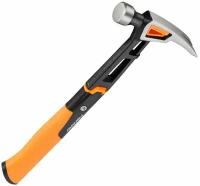 Молоток столярный Fiskars, двухкомпонентная рукоятка, 455 г