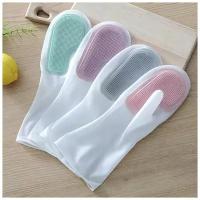 Прочные хозяйственные перчатки для уборки с ворсом