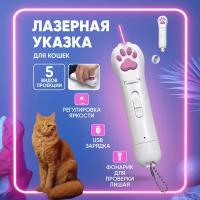 Лазерная указка для кошек / Игрушка для кошек / Лазер дразнилка с usb