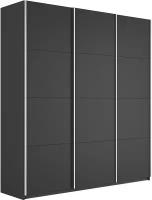Шкаф купе для одежды с доводчиком, цвет Серый Диамант, 230х180х57см (ВхШхГ), три двери, 3ЛДСП