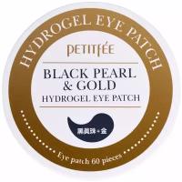Petitfee Гидрогелевые патчи для глаз Black Pearl & Gold Hydrogel Eye Patch, 60 шт
