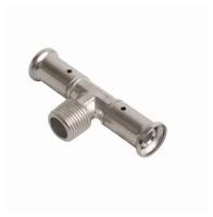 Тройник 16 снаружной резьбой 1/2", пресс, HENCO