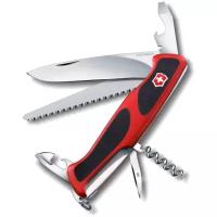 Нож перочинный Victorinox RangerGrip 55 (0.9563.C) 130мм 12функц. красный/черный карт.коробка