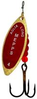 Блесна вращающаяся Mepps AGLIA LONG REDBO, 4, Gold, комплект из 1 штука