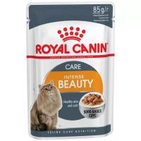 Royal Canin влажный корм для взрослых кошек всех пород, идеальная кожа и шерсть, соус (24шт в уп) 85 гр