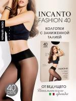 Колготки Incanto Fashion 40, цвет nero (черный), размер 3, заниженная талия, капроновые, шелковистые, прочные, на каждый день