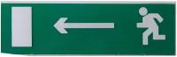 Сменное табло "Направление к эвакуационному выходу налево" зеленый фон для "Топаз" TDM SQ0349-0213