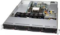 Серверная платформа Supermicro SYS-510P-MR/1U/1x4189/ 8xDDR4-3200 RDIMM/LRDIMM/ 4x3.5"