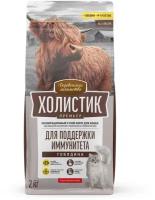 Деревенские лакомства Холистик Премьер сухой корм для кошек, для поддержки иммунитета, с говядиной - 2 кг