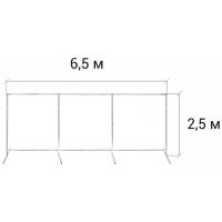 Стойка пресс волл для баннера (усиленная) 2,5 м. / 6,5 м. GOZHY