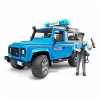 Внедорожник Bruder Land Rover Defender Station Wagon Полиция с фигуркой