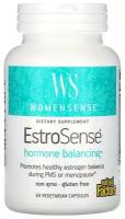 Natural Factors, WomenSense, EstroSense, гормональный баланс, 60 вегетарианских капсул