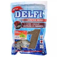 Прикормка зимняя увлажненная DELFI ICE Ready, лещ - плотва, конопля, 500 г